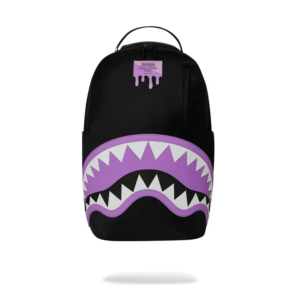 Sprayground Shark Central Passport Backpack Unisex Black Shoulder Strap SPR353